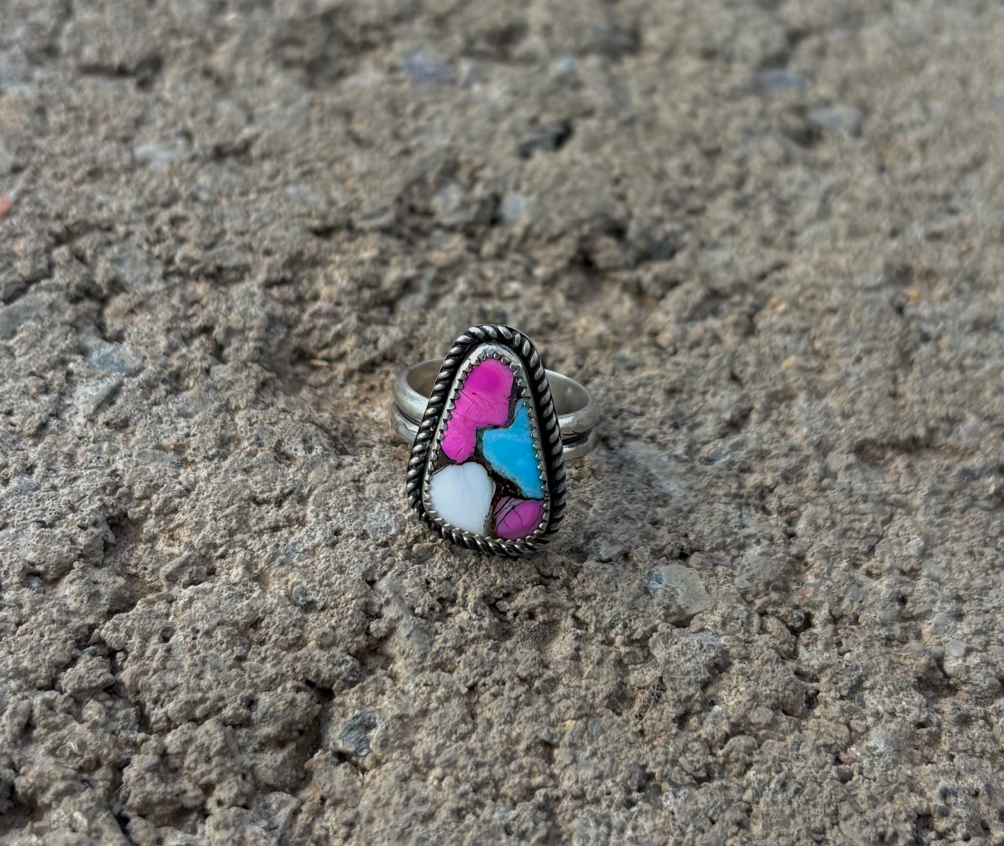 Cotton Candy Stone Ring