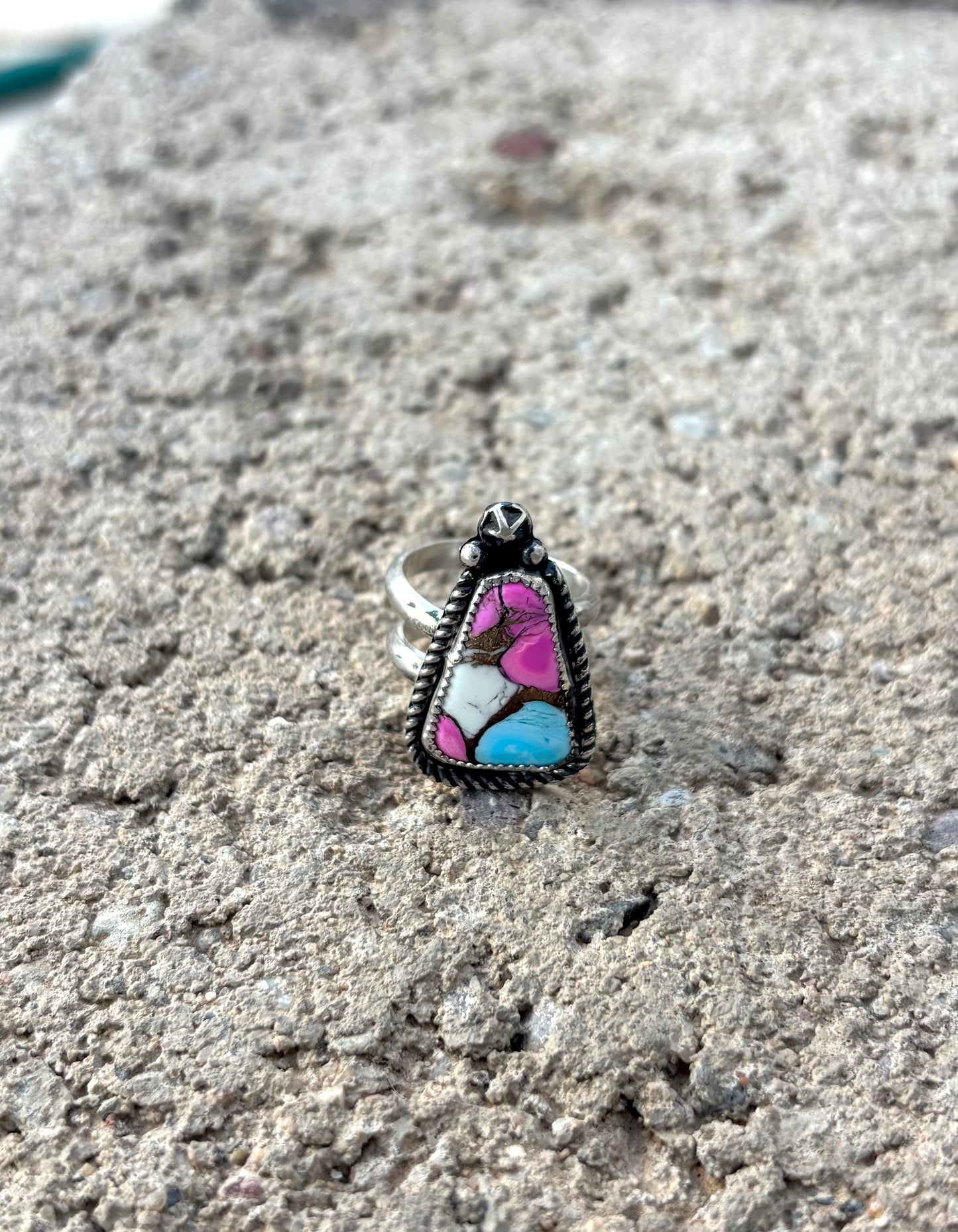 Cotton Candy Stone Ring