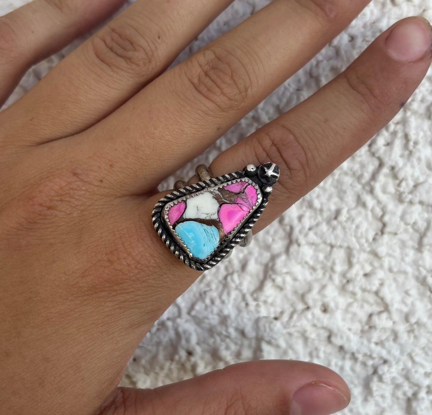 Cotton Candy Stone Ring
