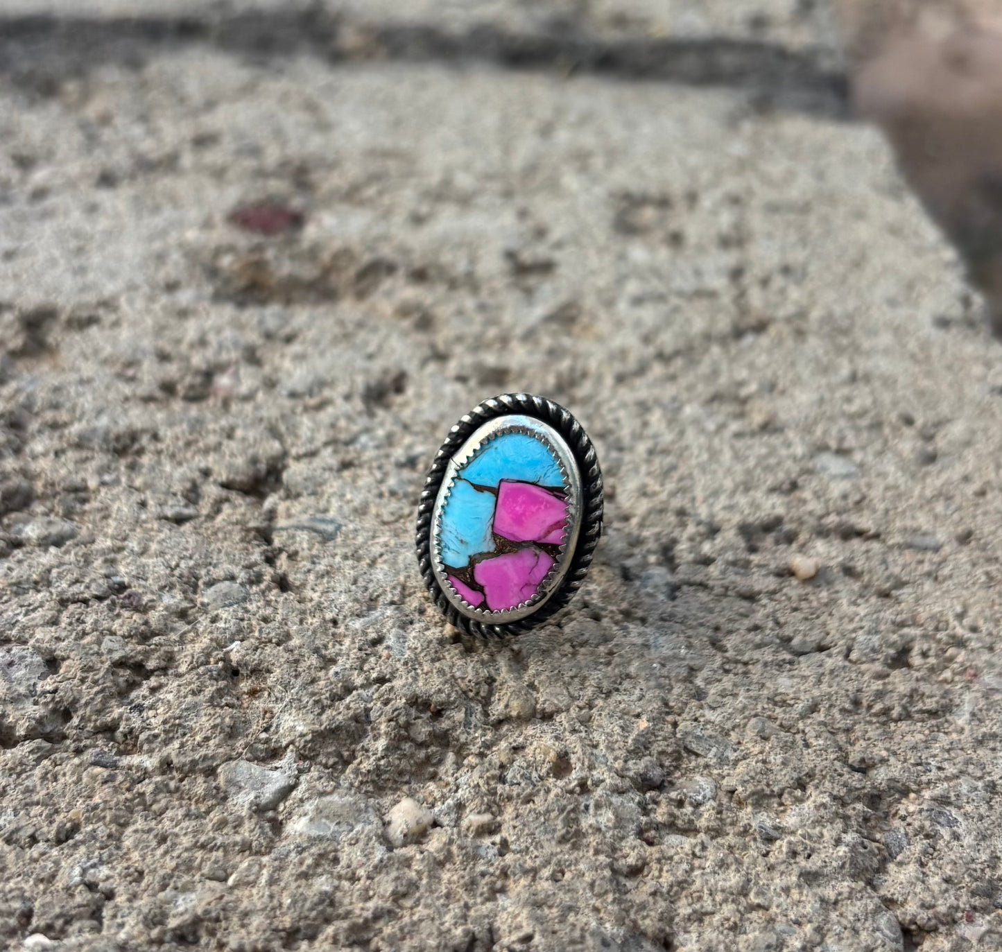 Cotton Candy Stone Ring