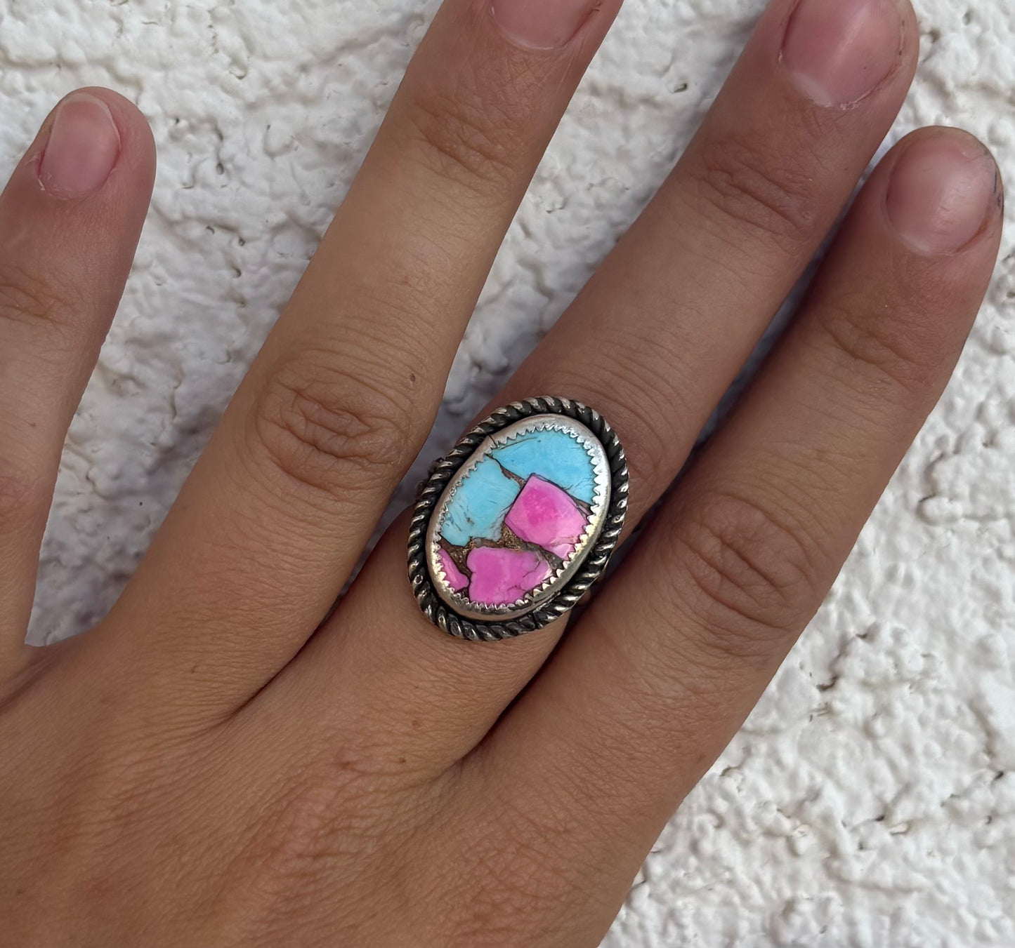 Cotton Candy Stone Ring