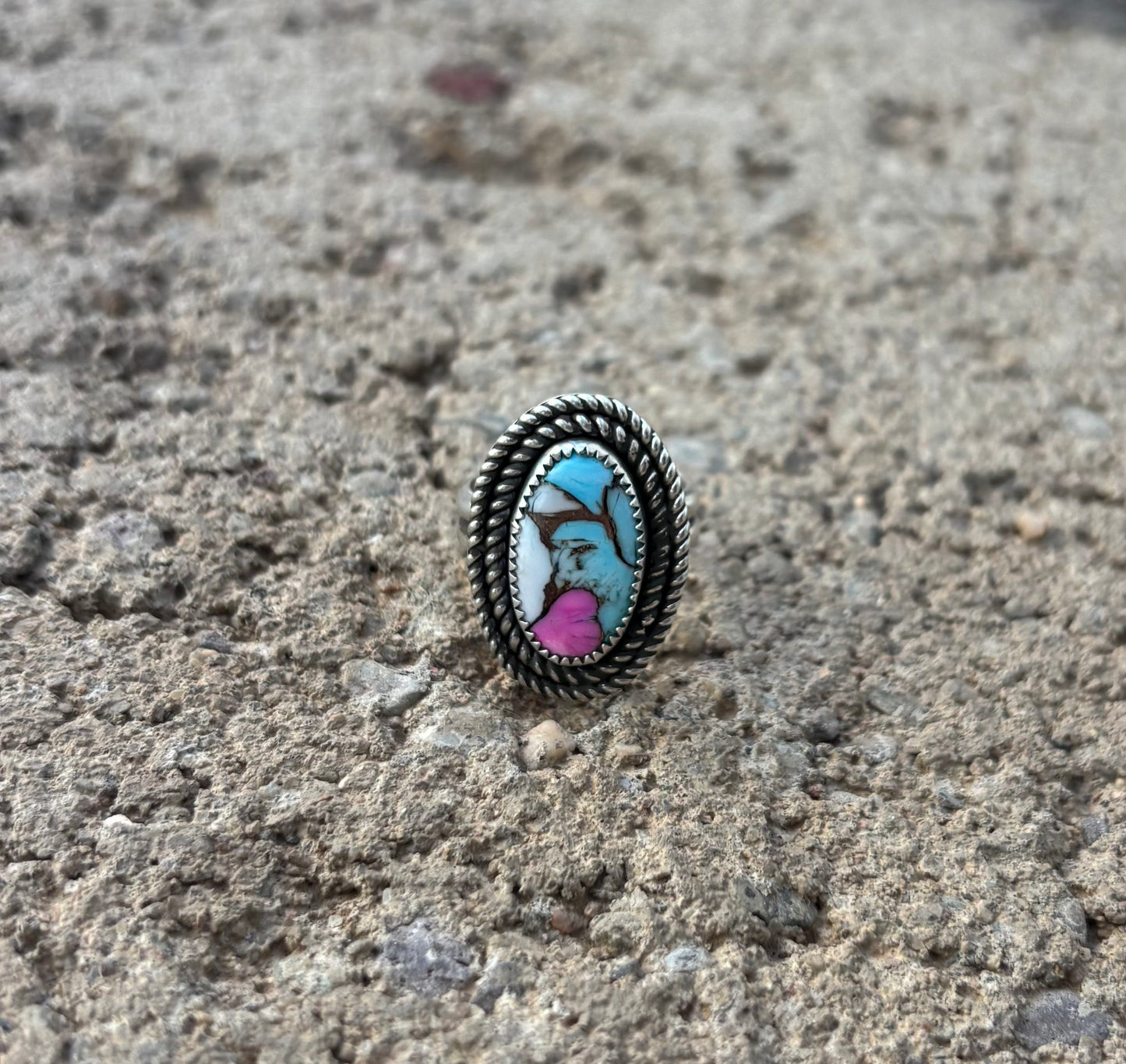 Cotton Candy Stone Ring