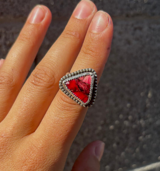 Red Dahlia Ring